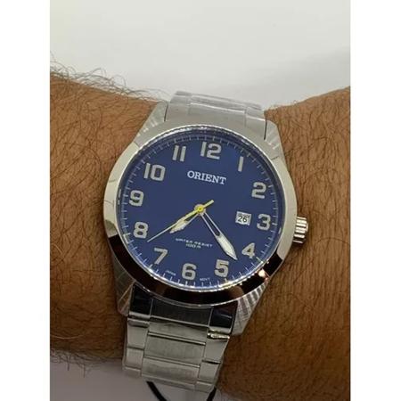 Imagem de Relógio Orient Mostrador azul c/ Números Masculino MBSS1360 D2SX