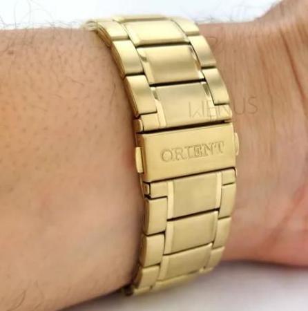 Imagem de Relógio Orient Pulso Masculino Original Dourado Lançamento