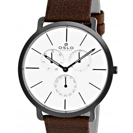 Imagem de Relógio Oslo Masculino Preto com Branco - OMPSCMVD0001