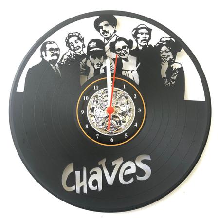 Imagem de Relógio Parede, Disco Vinil, Chaves, Turma Do Chaves, Presente, Decoração