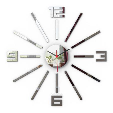 Imagem de Relógio Parede Espelho Moderno 35cm de diâmetro