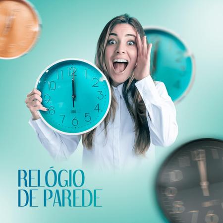 Relógio de Parede Silencioso