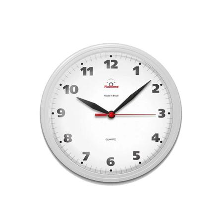 Imagem de Relógio Parede Redondo Ômega Clássico Branco