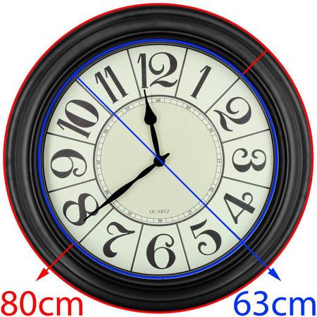 Relógio de Parede Vintage London Extra Grande 80CM Além mar 456