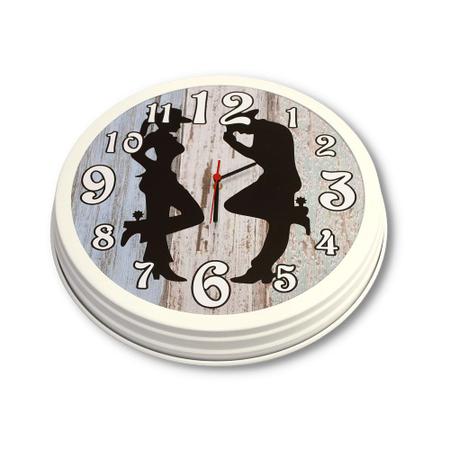 Imagem de Relógio Personalizado em Alumínio e PVC Adesivado 43 cm Diâmetro