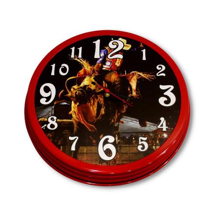 Imagem de Relógio Personalizado em Alumínio e PVC Adesivado 43 cm Diâmetro
