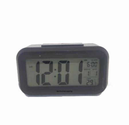 relógio portátil digital despertador led lcd brilha escuro