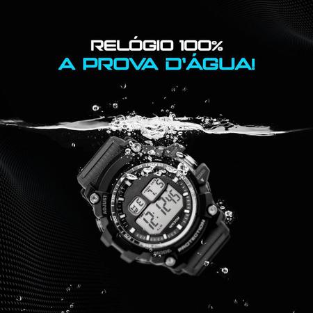 Imagem de Relogio Prova Dagua Digital Masculino Preto + Caixa Data