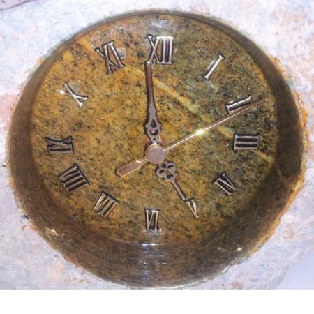 Imagem de Relógio Rústico Quartz Numerais Algarismo Romano De Pedra Natural