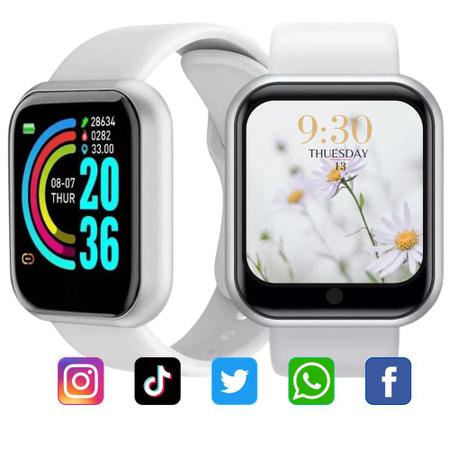 Relógio Smart Digital D20 Original Masculino E Feminino - 01Smart -  Smartwatch e Acessórios - Magazine Luiza