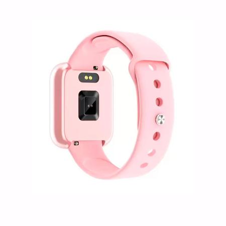 Smartwatch P80 Rosa - Original App Da Fit + Touch Screen + Pulseira  Milanese Magnética + + Garantia (melhor que P70, B57,B58,P68 e T80)