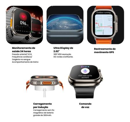 Relógio Inteligente Smart Watch Ultra Serie 8 NFC Original - Ultra 8 -  Smartwatch e Acessórios - Magazine Luiza