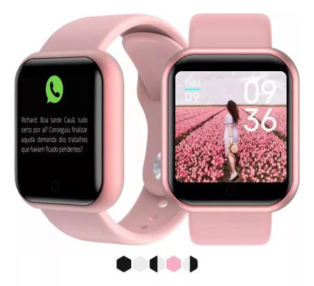 Smartwatch D20/y68 Sistema Android e Ios, Aplicativo + Pulseira - Smart  Watch - Smartwatch e Acessórios - Magazine Luiza