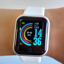 Imagem de Relógio Smartwatch ABD20 Pulseira Inteligente Monitor Cardíaco Pressão Arterial cor: Preto P