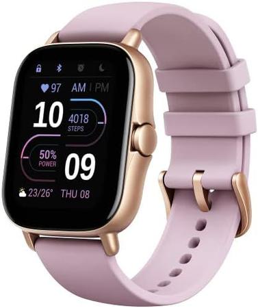 Imagem de Relógio Smartwatch Amazfi Gts 2e Roxo, Tela 1,43", GPS, À Prova D'Água, Modos Esportivos, Notificações e Sensores Saúde