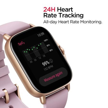Imagem de Relógio Smartwatch Amazfi Gts 2e Roxo, Tela 1,43", GPS, À Prova D'Água, Modos Esportivos, Notificações e Sensores Saúde