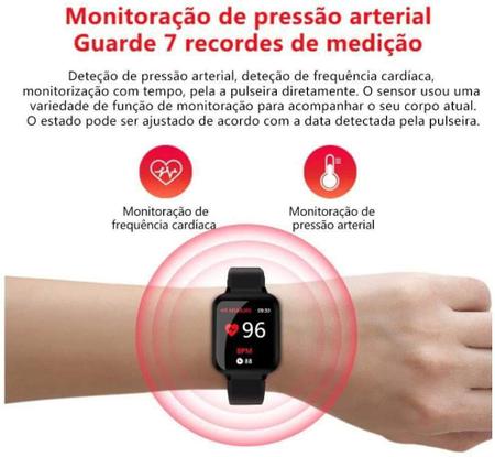 Imagem de Relógio SmartWatch B57 Hero Band 3 Monitor Cardíaco Monitor Sono Pressão Sangue iOS Android