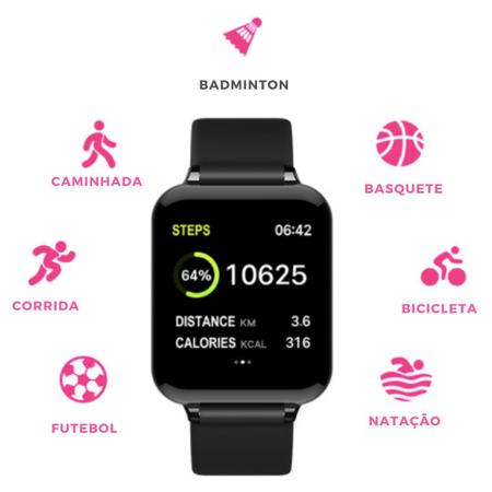 Relógio Smartwatch B57 Hero Band - utiliza App WearFit2 - JJB - Smartwatch  e Acessórios - Magazine Luiza