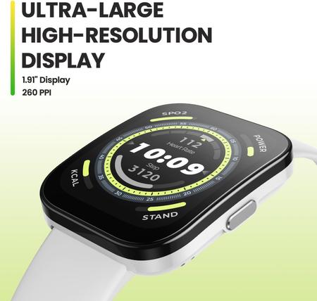 Imagem de Relógio Smartwatch Bip 5 Com Gps E Monitor Cardíaco Branco