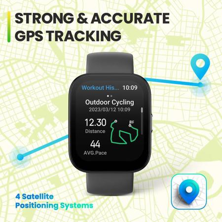 Imagem de Relógio Smartwatch Bip 5 Com Gps E Monitor De Saúde Preto