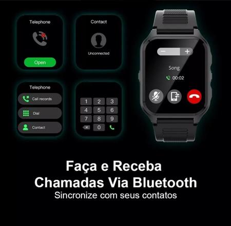 Imagem de Relógio Smartwatch Colmi P73 Tela 1.9 Atende Chamada Na Tela Bateria 300mAh