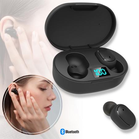 Fones de ouvido sem fio com display digital X08 Fones de ouvido