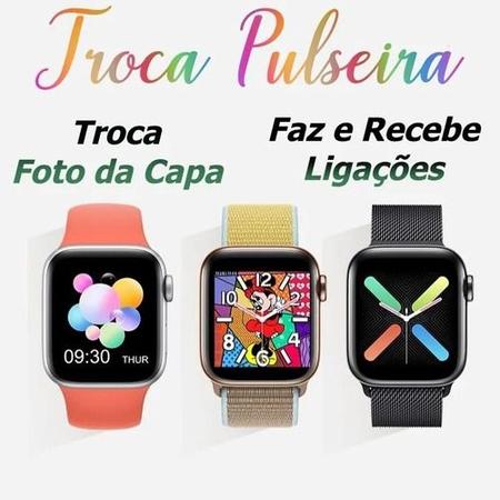 Relógio Digital Feminino Smartwatch Para Android ios Troca Foto