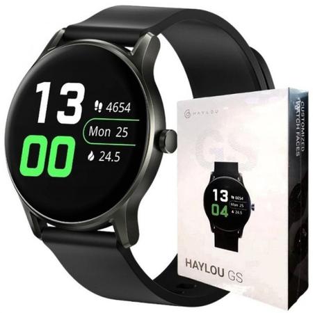 Relógio Smartwatch Haylou GS LS09A com Bluetooth Preto