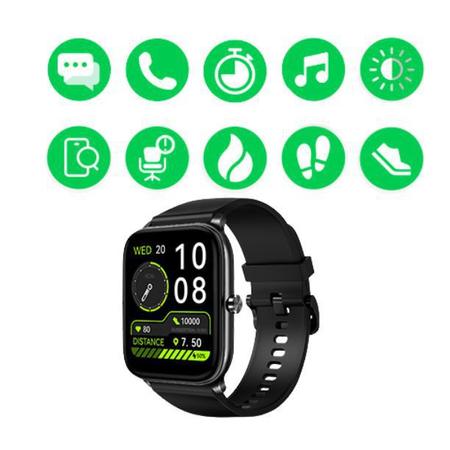 HAYLOU GST Smartwatch, 1,69 tela sensível ao toque para homens e mulheres,  SpO2, fmonitor de frequência cardíaca, IP68 Relógio esportivo, Relógio