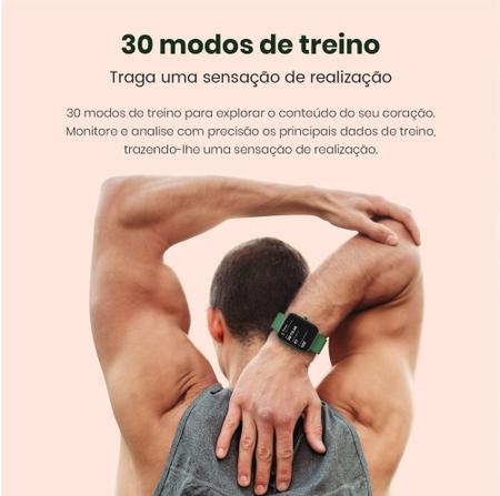 HAYLOU GST Smartwatch, 1,69 tela sensível ao toque para homens e mulheres,  SpO2, fmonitor de frequência cardíaca, IP68 Relógio esportivo, Relógio