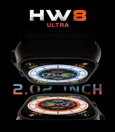 Imagem de Relógio Smartwatch HW8 Ultra Série 8 Tela 2.02' 49mm 3 puls 1 Milanese case película