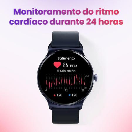 Imagem de Relógio Smartwatch Inteligente Haylou Solar Lite Fitness Monitor Cardíaco IP68 Tela Colorida 1.38" + Pulseira Magnética Preta