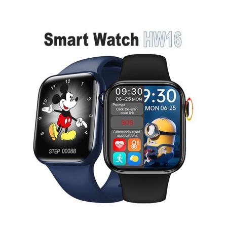 Smartwatch Relógio Inteligente com Aplicativo Para Ios E Android - HW16 -  Smartwatch e Acessórios - Magazine Luiza