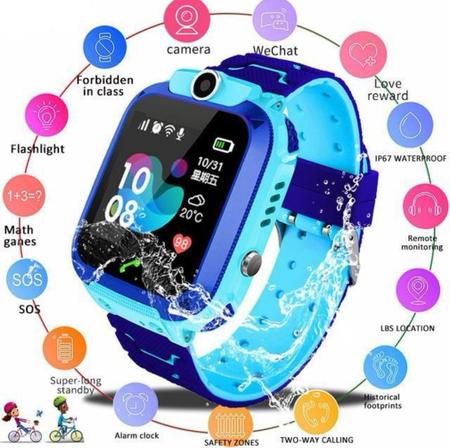 Imagem de Relógio Smartwatch Inteligente Rastreador Infantil Gps Localizador SOS