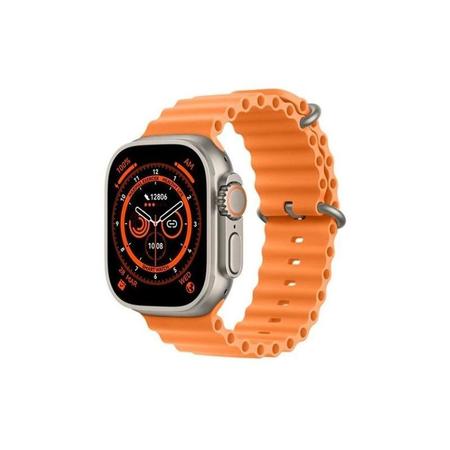 Relogio Smartwatch Luo S8 Pro 49mm Laranja Smartwatch e Acessorios Magazine Luiza