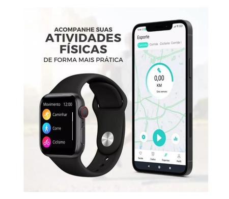 Relógio Smartwatch Oled Pro Homens E Mulheres Ios E Android