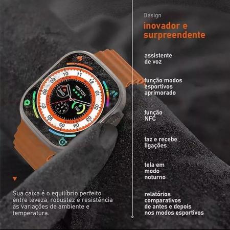 Kit Smartwatch Ultra Séries 8 Nfc Tela 1.99 Lançamento Novo - 01Smart -  Smartwatch e Acessórios - Magazine Luiza