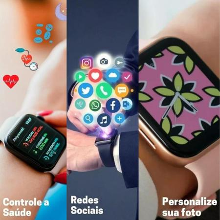 Imagem de Relogio Smartwatch W28 Pro Series 8 Lançamento 2023 Tela Infinita Chamadas Bluetooth - WearFit