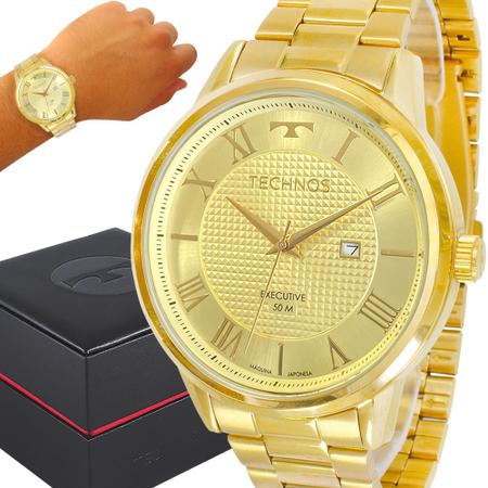 Relógio Masculino Technos Dourado Original Dourado Barato 2115MZV/1P na  Americanas Empresas