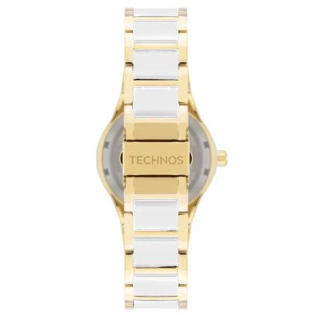 Imagem de Relógio Technos Feminino Cerâmica - Dourado com Mostrador Branco e Vidro Safira