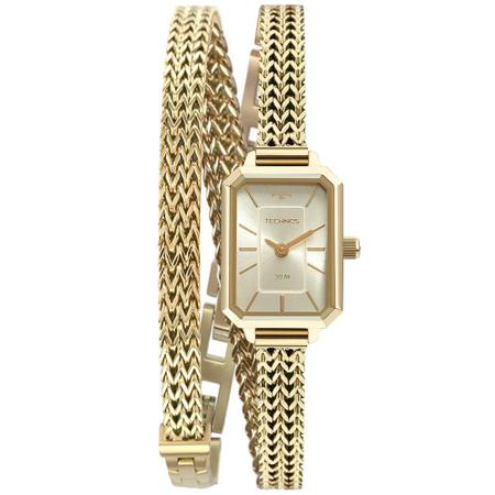 Relógio Technos Feminino Pulseira Dupla 5Y20Iv/1X Imagem de Relógio Technos Feminino Pulseira Dupla 5Y20Iv/1X