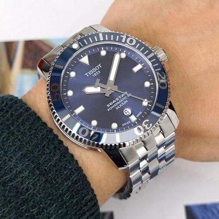 Rel gio Tissot Seastar 1000 Powermatic 80 Silicium Safira