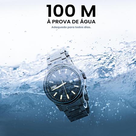 Imagem de Relógio X-Watch Xteel Analógico Preto Original Prova D'água Garantia 1 ano 