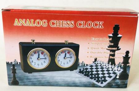 Relógio Xadrez Digital Chess Clock Preto Grande