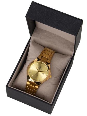 Imagem de Relógios Masculinos De Pulso Minimalista Preto Dourado Prateado 40mm Social Esporte Fino Vanglore 4355a Coleção Upclassic