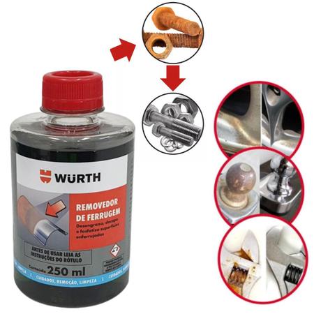 Imagem de Removedor De Ferrugem Wmax Limpa Oxidação Corrosão Wurth