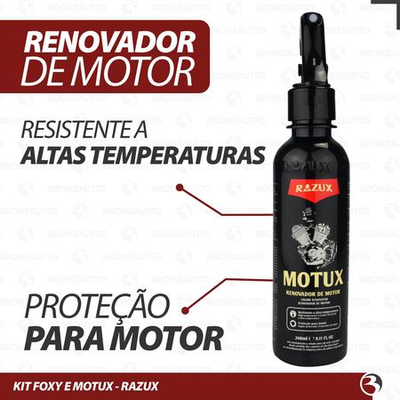 Imagem de Removedor De Óleo Graxa Piche Foxy Razux Limpa Corrente + Verniz de Motor Motux