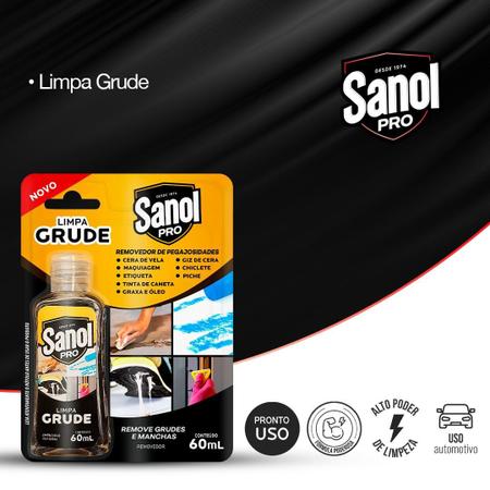 Imagem de Removedor Limpa Grude Manchas 60ml Sanol Pro