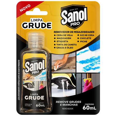 Imagem de Removedor Limpa Grude Manchas 60ml Sanol Pro