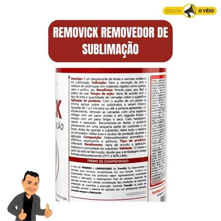 Imagem de Removick Removedor de Sublimação 150ML Transfix